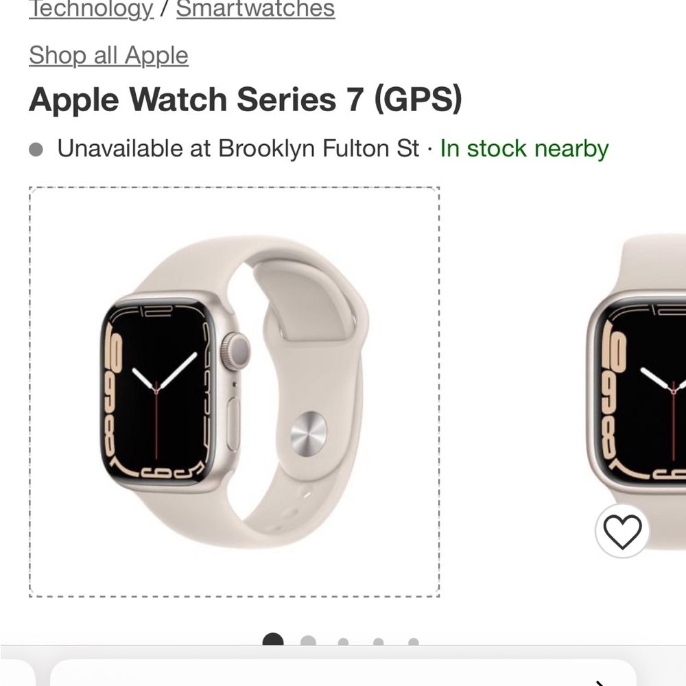 Series 7 Starlight Aluminum 45MM GPS Apple Watch